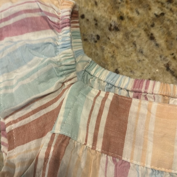 NWT little girls top size 7 pastel stripes great for summer! - Picture 3 of 7